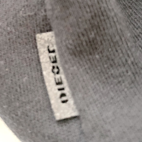 Boys Diesel black sweatshirt with denim star in french terry size 8 - Picture 4 of 9